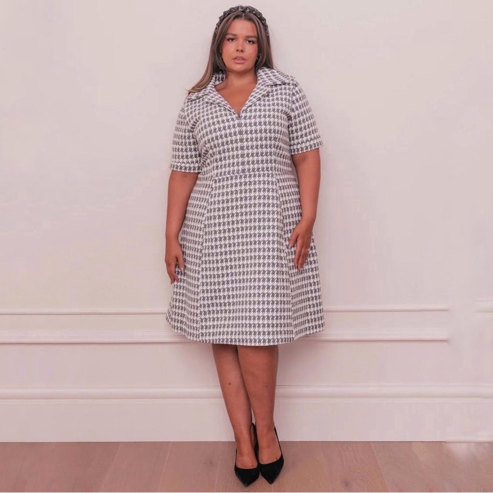 Jessakae | Nancy Houndstooth Dress Size XL